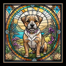 Border Terrier Dog Large Refrigerator Magnet