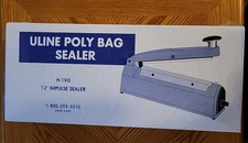 ULINE Poly Bag Sealer H-190 12” Impulse Sealer Brand New In Box Never Used SC