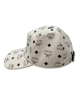 Leather Mcm Hats Cheap MCM Visetos Authentic Leather Baseball