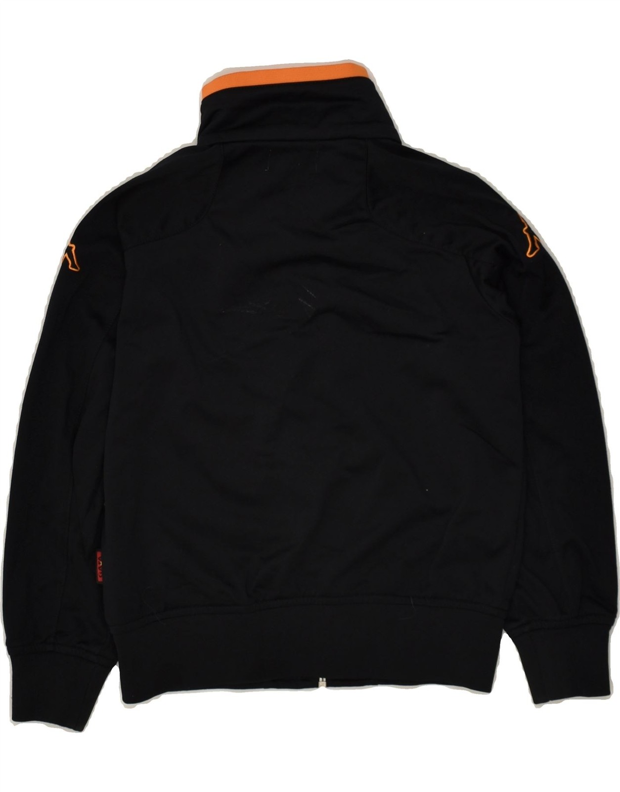 KAPPA Boys Graphic Tracksuit Top Jacket 7-8 Years Medium Black Polyester BE35 image 2