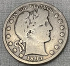 1893-O Barber Half Dollar VG+