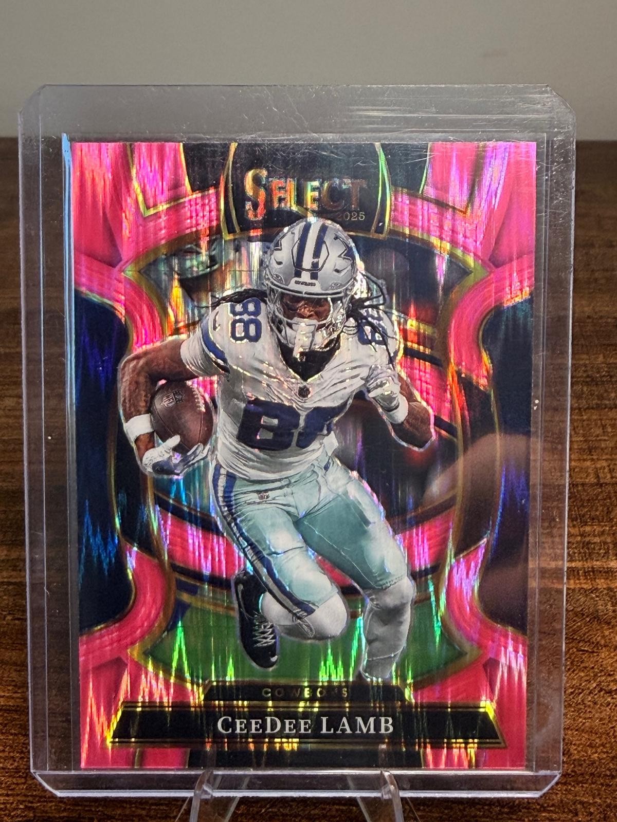 2025 Panini Select #98 CeeDee Lamb Pink Prizm Shock