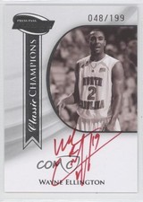 2009 Fusion Classic Champions Silver Red Ink Wayne Ellington Rookie Auto RC 0r3