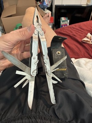 Original Leatherman Super Tool 200 Multitool With Leather Discontinued
