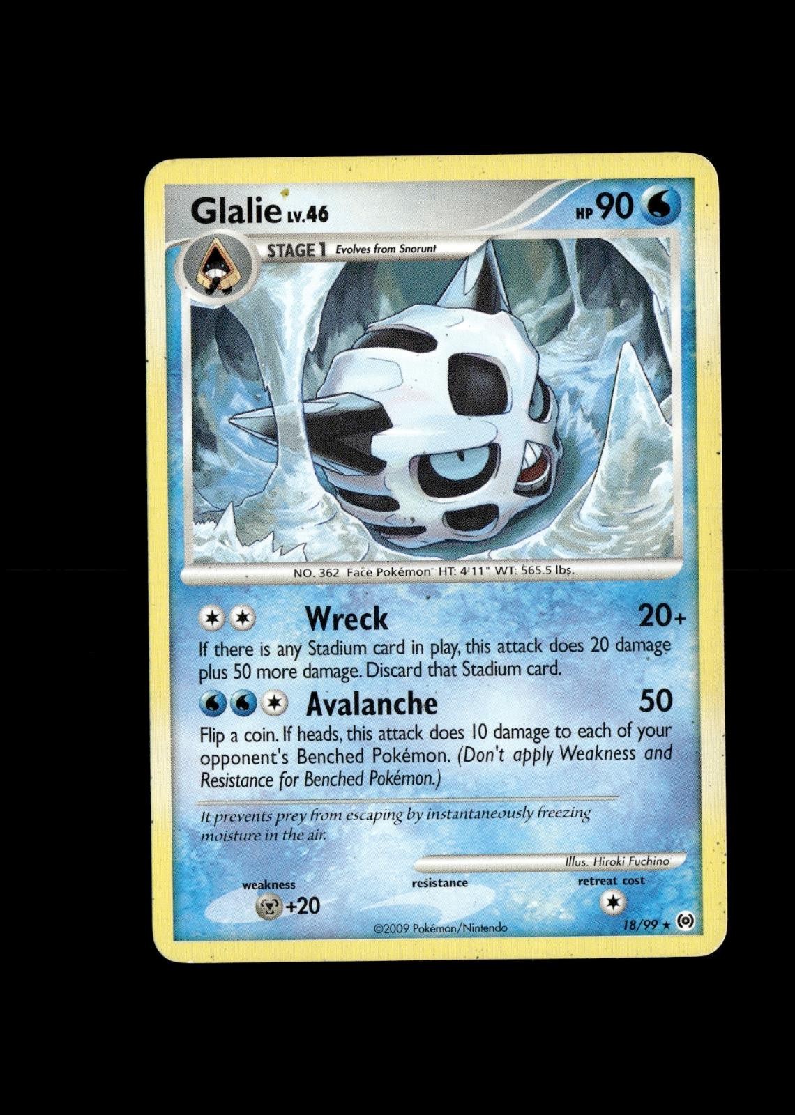 Glalie 18/99 Rare Arceus Pokemon Lightly Played