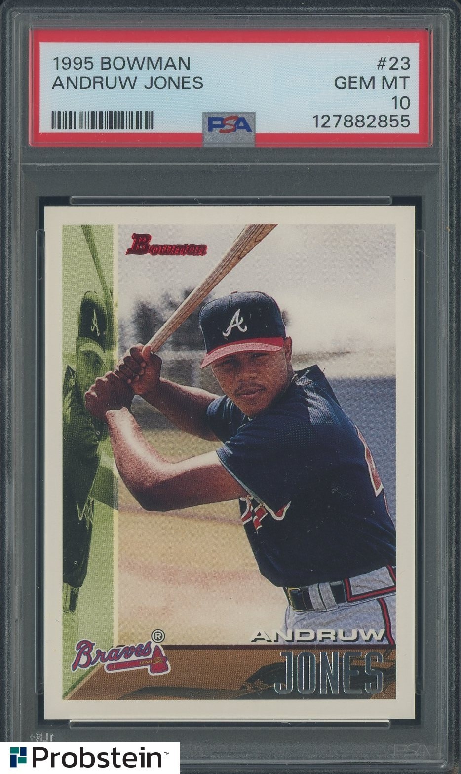 1995 Bowman #23 Andruw Jones Atlanta Braves RC Rookie PSA 10 GEM MINT