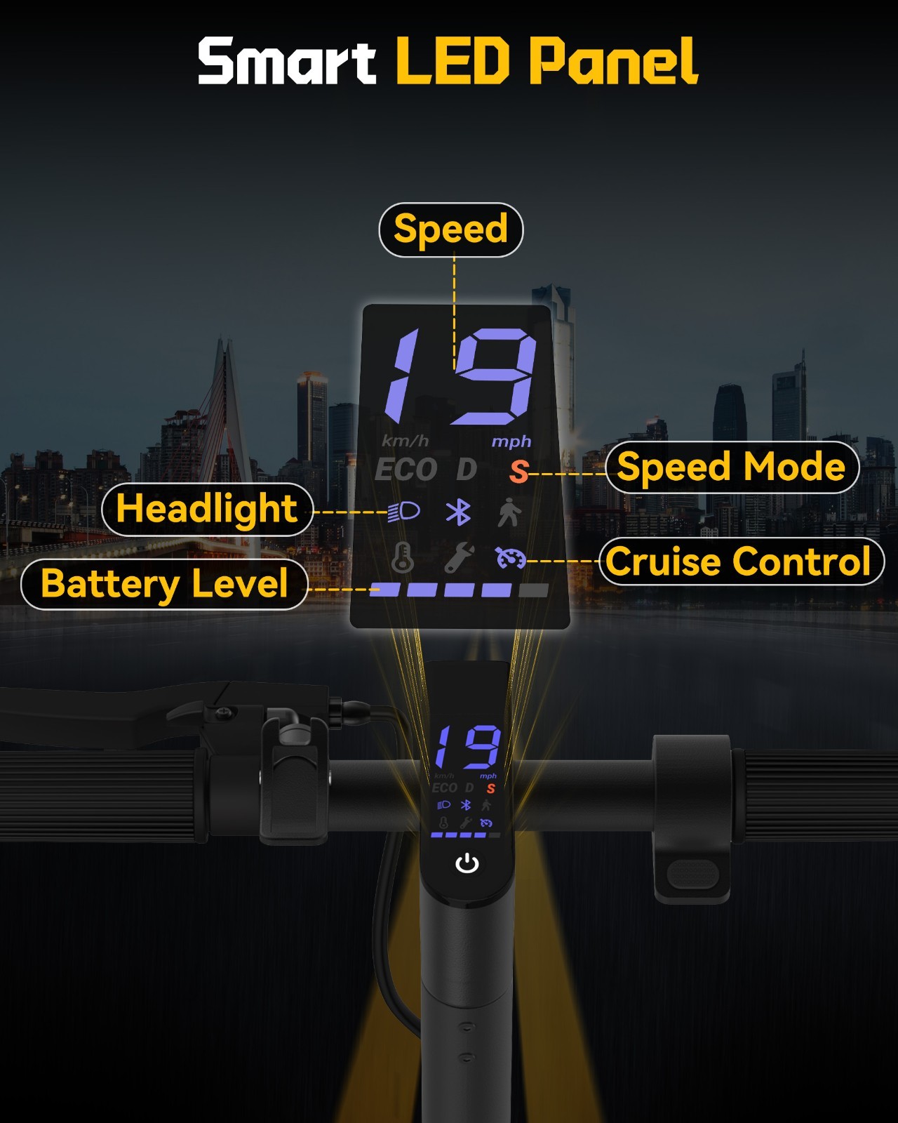 ADULT ELECTRIC SCOOTER LONG RANGE FOLDING 31KM/H E-SCOOTER 2025 URBAN COMMUTER