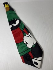 Rare Vintage Marvin the Martian Tie Looney Tunes Warner Bros 1997 Made In Korea