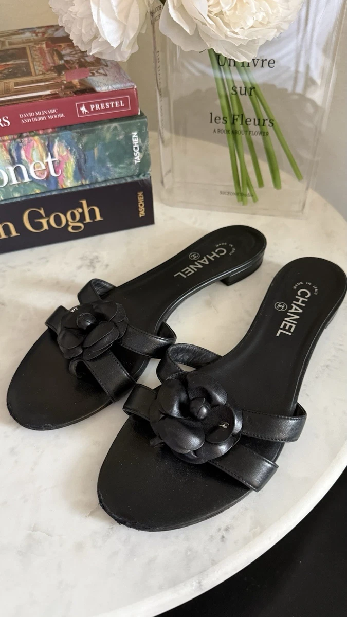 CHANEL Camellia 100% Leather Sandals for Women for sale | eBay