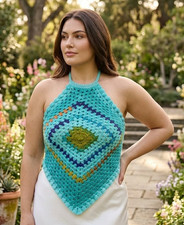 crochet-handmade-womans-summer-top-festival-granny-mlxl-blue-mix-new