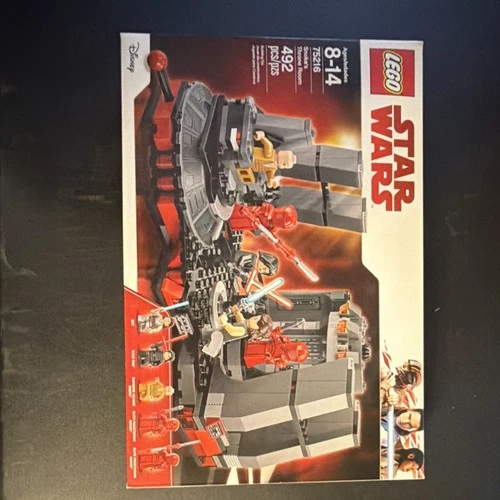 LEGO Star Wars Snoke's Throne Room 75216 Complete Set 492 Pieces Rey Kylo Ren