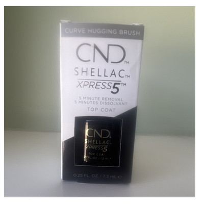 CND Shellac Xpress5 Top Coat Flammable Nail Polish 0.25 fl oz / 7.3 mL