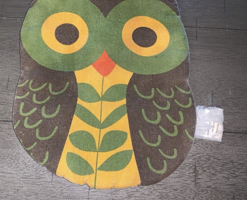 A8 DE COLECCIÓN MARRÓN VERDE ACOLCHADO BÚHO HOT PAD TRIVET MCM VIBRA - Imagen 5 de 8