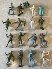 Huge Lot Of Vintage Louis Marx 6" Plastic Action Figures Soldiers Astronaut