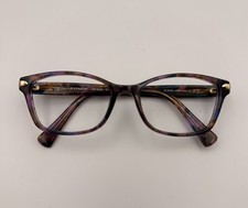 Coach Glasses Womens HC6065 5288 Eyeglass Frames 51-17-135 Confetti Purple