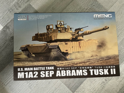 Meng Model 1/72 US MBT M1A2 SEP Abrams TUSK II # 72-003 Factory Sealed (B)