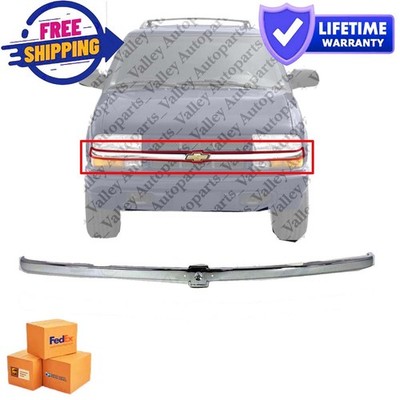 Front Chrome For 1998-2004 Chevrolet S10 Pickup New Grille Molding Trim 12470331