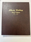 1941-1947 Walking Liberty Half Dollar Short Set in DANSCO Album 20 Coins