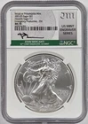 2021 (P) Heraldic Eagle T-1 MS70 First Day of Issue EP NGC signed John Mercanti