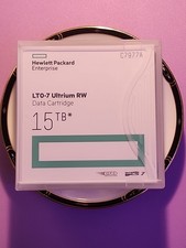 HPE C7977A 15TB LTO-7 Ultrium RW Data Cartridge 2.5:1 Compression 700 MB/s
