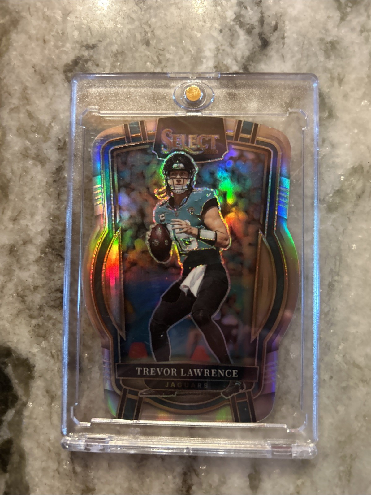 2022 Panini Select - Club Level Trevor Lawrence #254 Silver Prizm Die-Cut