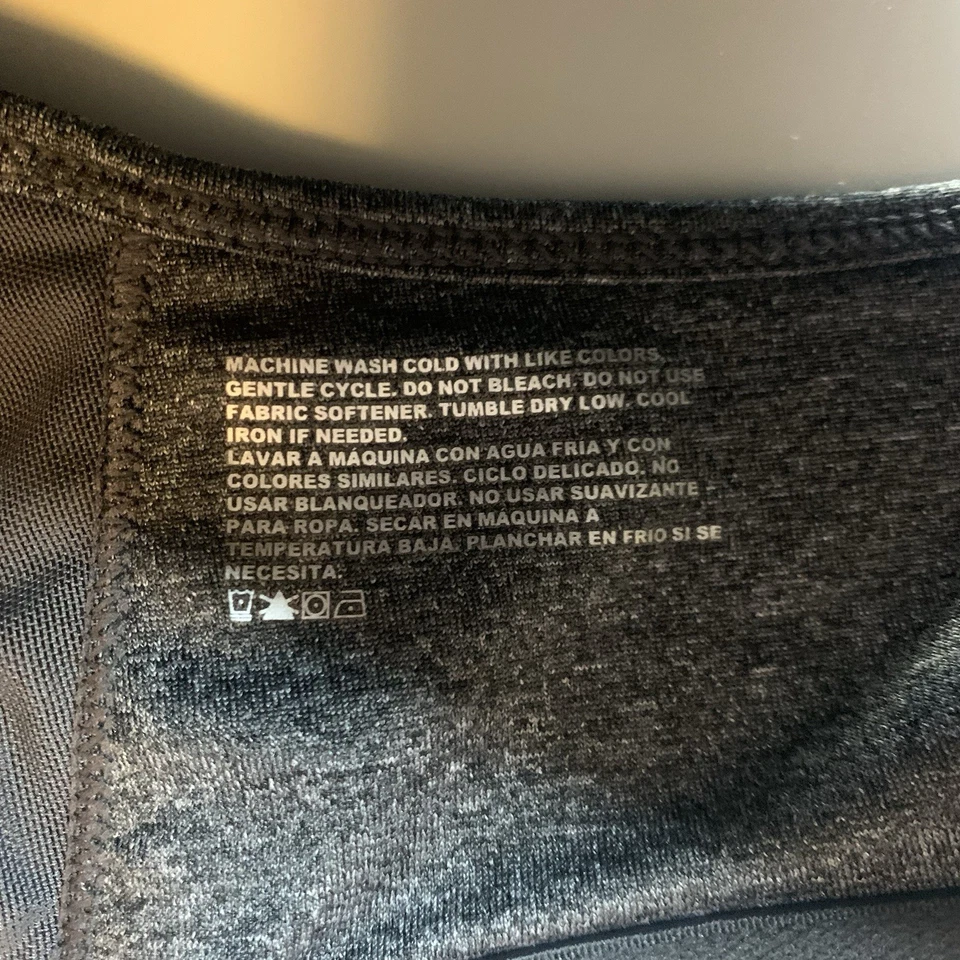 Avia XL Sports Bra Women’s Racer Back Gray Light Padded Scoop Neck - Image 3 of 4