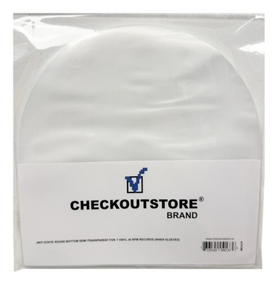 Anti Static Round Bottom Semi-transparent for 7'' Vinyl 45 (Inner Sleeves)
