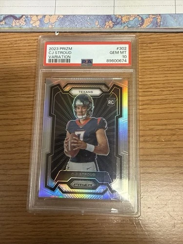 2023 Panini Prizm Cj Stroud Silver Variation Psa 10 RC Rookie