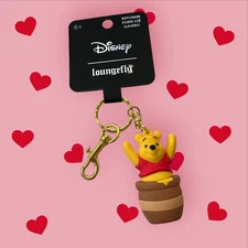 Loungefly Disney Winnie the Pooh Hunny Pot Pooh 3D Keychain NWT