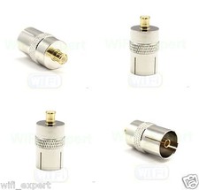 1 x DVB-T TV-Tuner Antenna Adapter MCX Plug to DVB-T PAL FEMALE Jack FROM USA