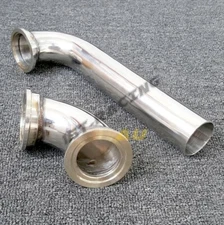 FOR Tial wastegate 38mm MVR38 90Deg Elbow inlet+Outlet Pipe 304 Stainless Steel