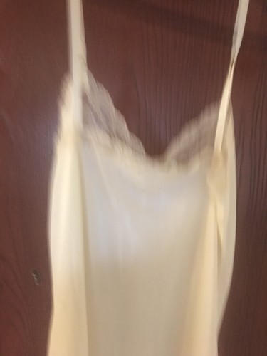 Vintage MEL LIN Full Slip cremefarben sehr hellgelb GRÖSSE MEDIUM - Bild 2 von 6