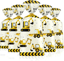 50 Pack Construction Party Favor Bags - Construction Theme Treat Bags, Truck The