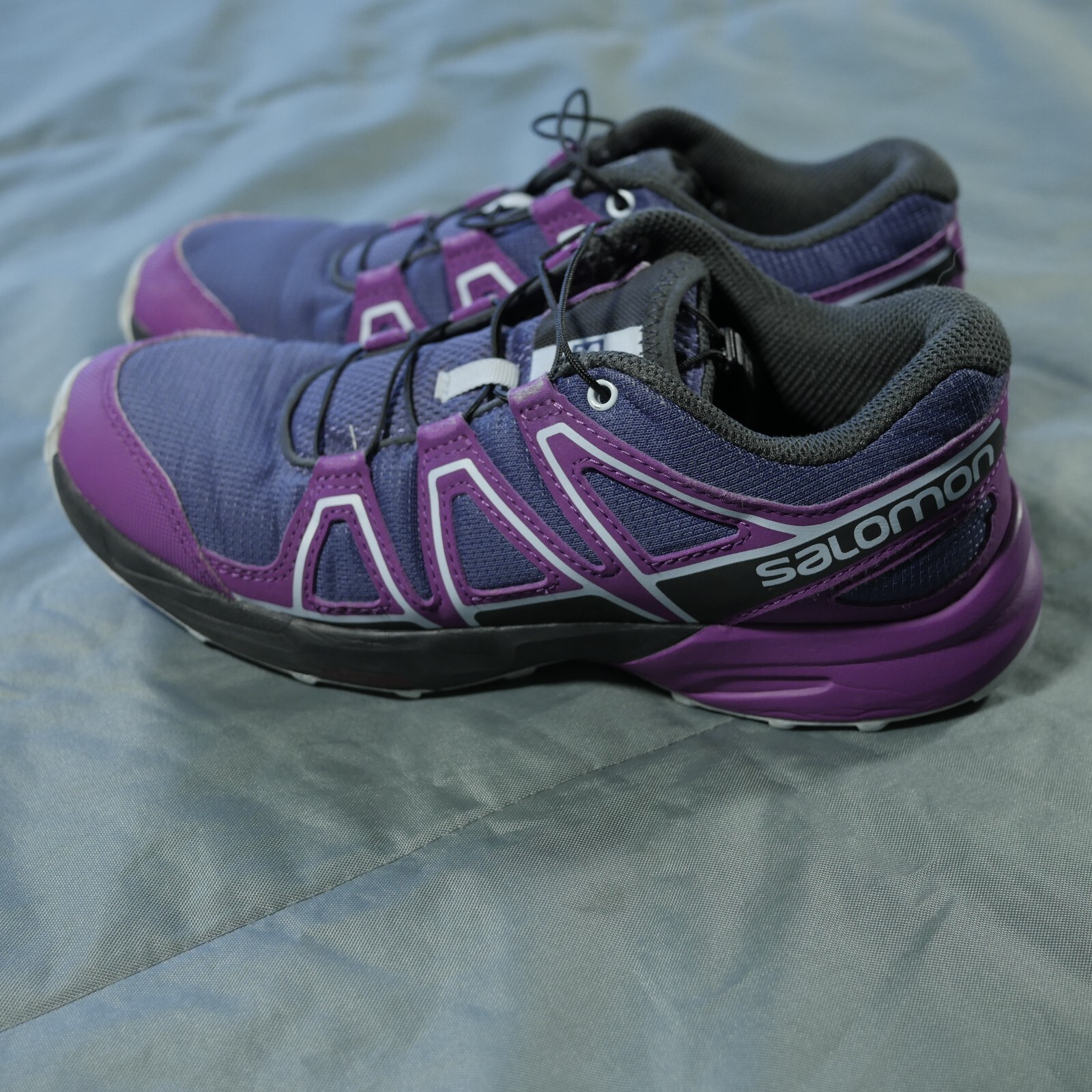 Scarpe Salomon donna 4 blu viola velocità cross running sneakers trail escursionismo