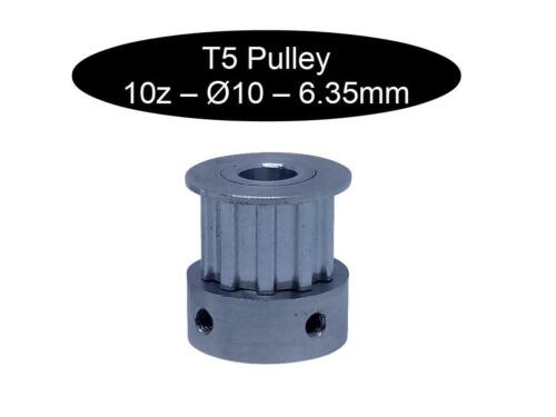 10 mm T5 gear pulley pinion disc ver. Teeth and ver. Ø T5 INSTANT SHIPPING - Picture 1 of 12