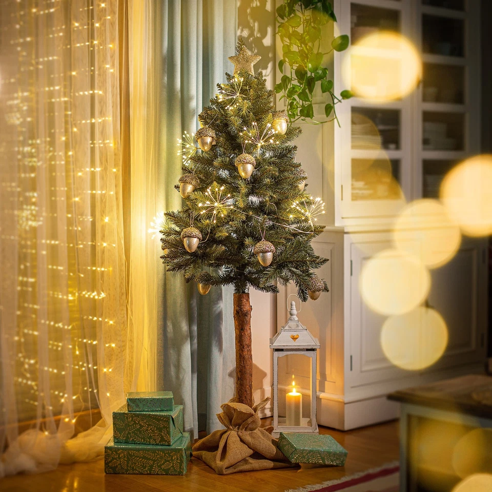 KADAX Weihnachtsbaum, Christbaum 160/180/220cm aus Kunststoff, Fichte mit Stamm - Bild 2 von 4