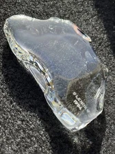 Lenox Vintage 1994 Elegant Clear Paperweight. 