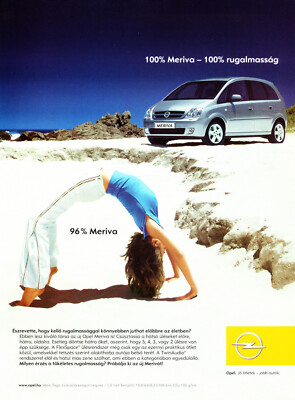 OPEL CAR magazine promo ad #09 ''NOT A CAR'' FOREIGN