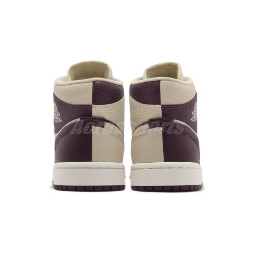 Nike Wmns Air Jordan 1 Mid SE Split Beach Cherrywood Women Unisex AJ1 DR0501-200 | eBay