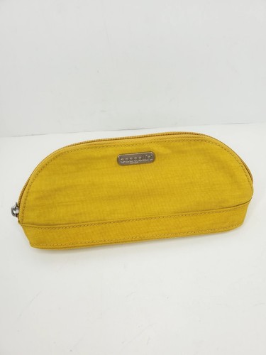 Baggallini Mustard Yellow Makeup Cosmetic Toiletry Bag Case Small