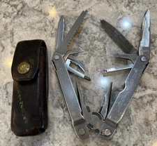 Vintage Leatherman Super Tool With Original Sheath/Case Survival Multi Tool 1096