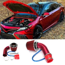 3"Red Car Cold Air Intake Filter Induction Kit Pipe Hose System For Toyota Camry