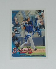 MELKY CABRERA SIGNED AUTO'D 2010 TOPPS CARD #342 NEW YORK YANKEES ATLANTA BRAVES