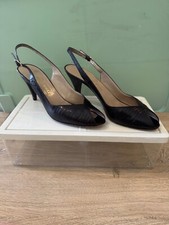 Vintage Bruno Magli Brown Leather Slingback Heels Size 8