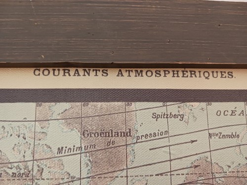 Hearth & Hand Magnolia Canvas Wall Art World Map Chart of Ocean Currents Vtg Sty - Picture 5 of 18