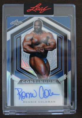 2023 Leaf Metal Continuum Ronnie Coleman autograph #'d 54/61