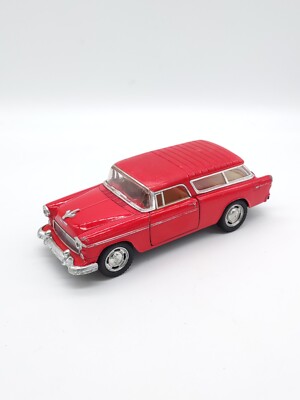 1955 Chevrolet Nomad Wagon Red 1/40 Kinsmart KT5331 Diecast Toy Pull Back Action
