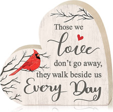 Sympathy Gift Memorial Heart Present for Loss of Loved One Wooden Remembrance Be