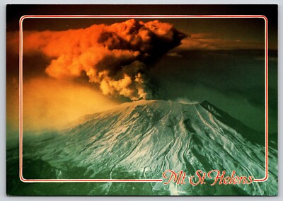 Postcard Mt St Helens Eruption Washington Cascade Range Volcano Geology