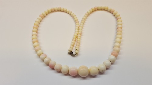 Collar de piel de ángel cadena cadena de coral collar de coral cierre 60 cm - Imagen 5 de 5